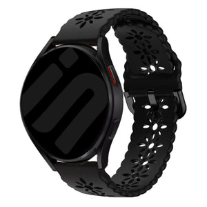 Amazfit Bip U (Pro) Patterned Silicone Strap (Black)