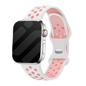 Apple Watch Sport Strap Classic (White/Pink)