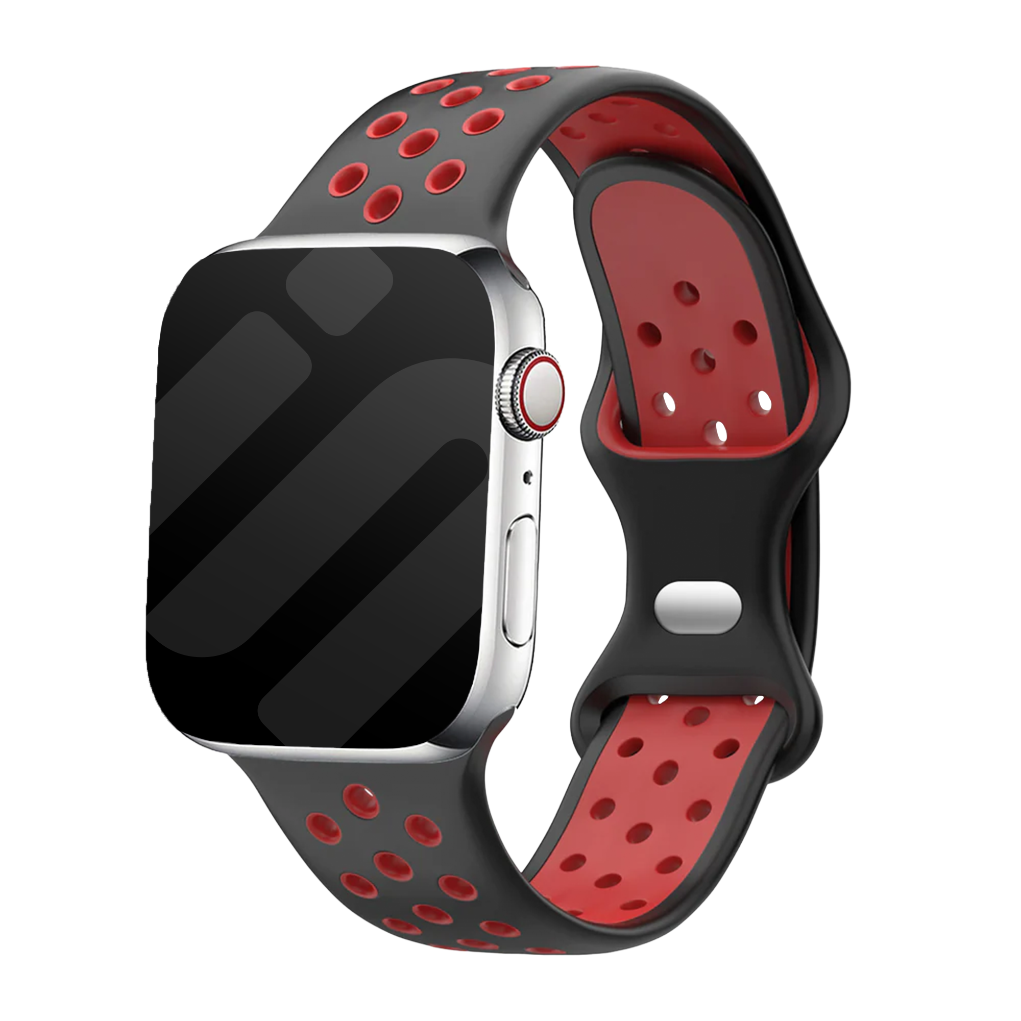 Apple Watch Sport Strap Classic (Black/Red)