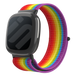 Fitbit Sense 2 nylon bandje (regenboog)