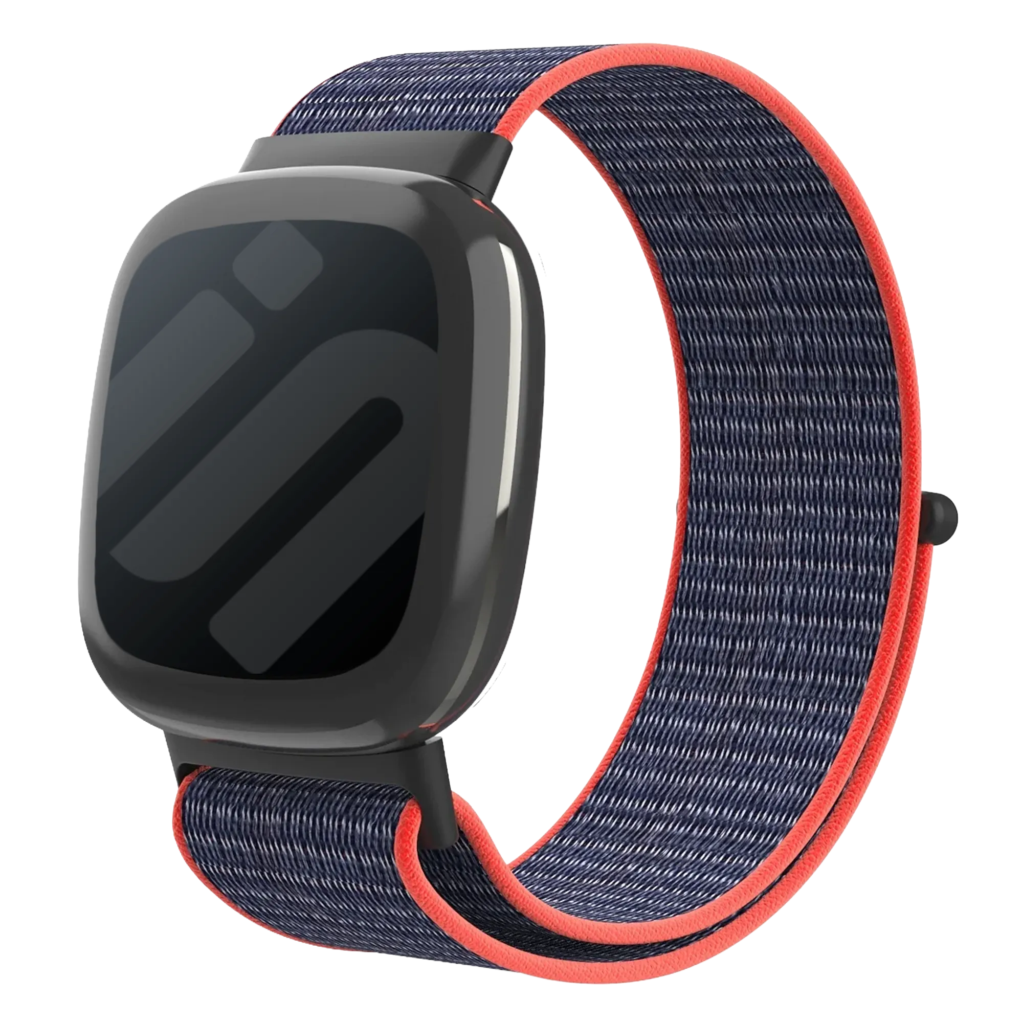 Fitbit Versa 4 nylon bandje (bright powder)