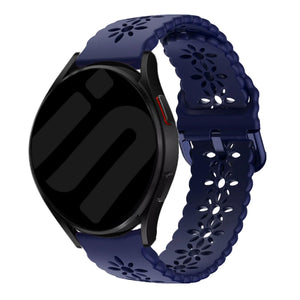 Amazfit Bip 3 (Pro) siliconen bandje met patroon (donkerblauw)