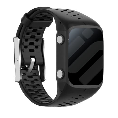 Polar M400 / M430 siliconen bandje (zwart)