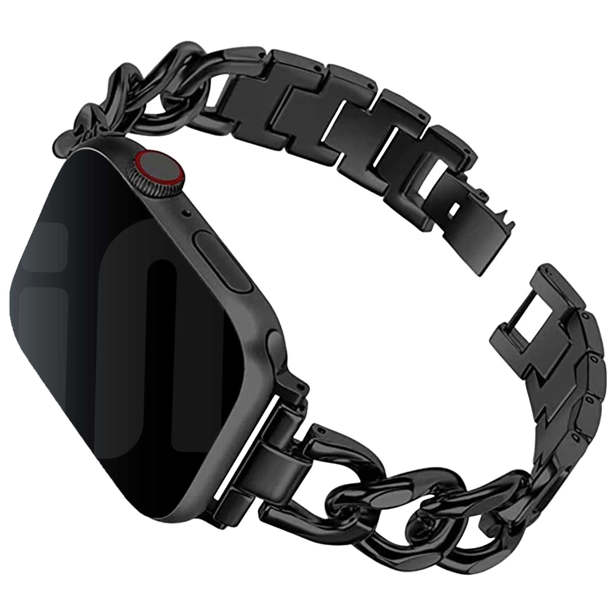 Apple Watch steel chain band (zwart)