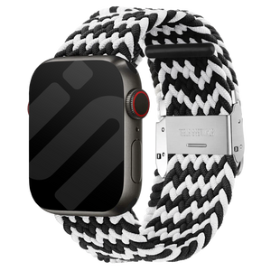Apple Watch Braided Strap (Black/White)