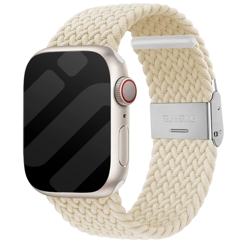 Apple Watch gevlochten bandje (sterrenlicht)