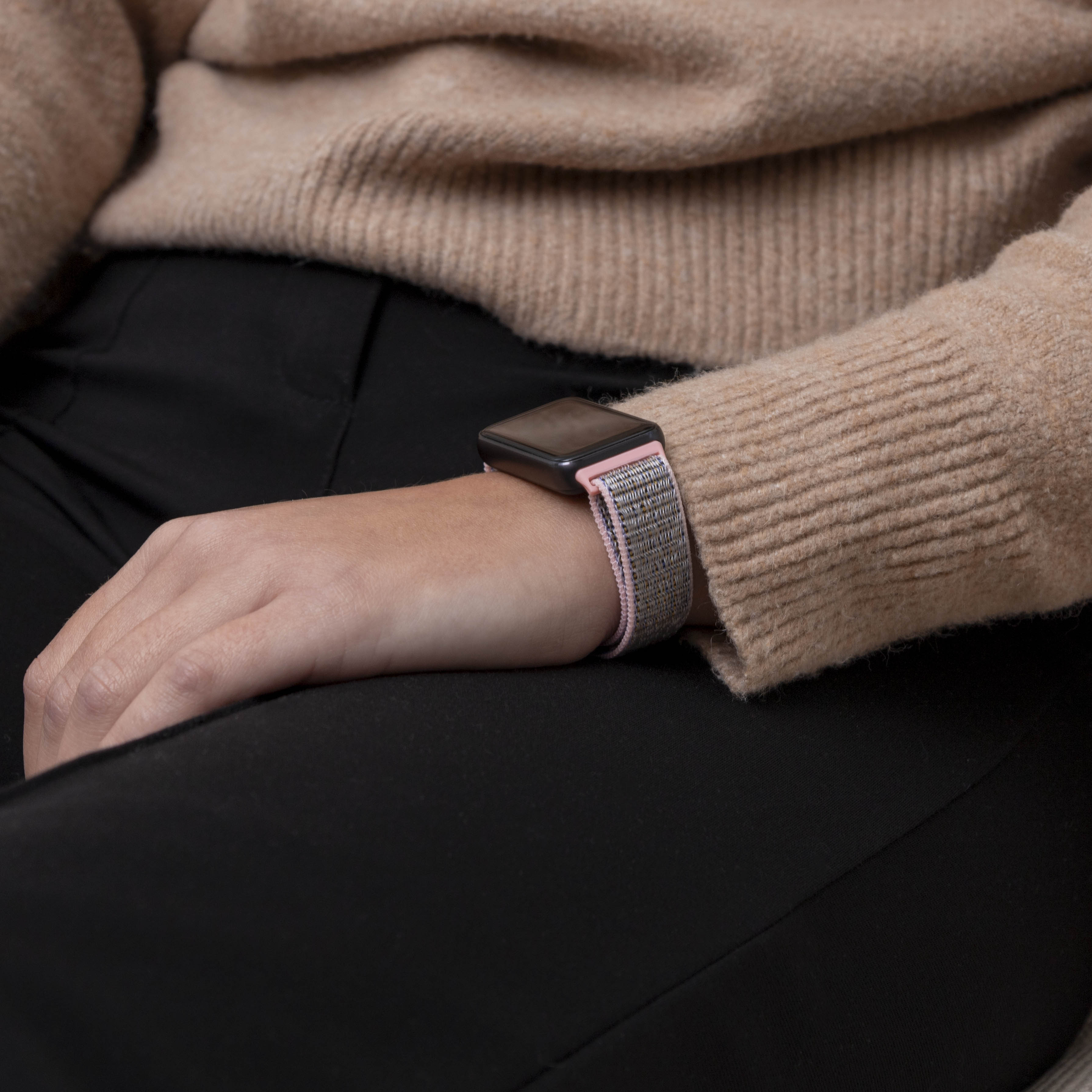 Huawei Band 9 nylon bandje (roze)