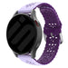 Samsung Galaxy Watch 7 - 40mm Patterned Silicone Strap (Lilac/Purple)