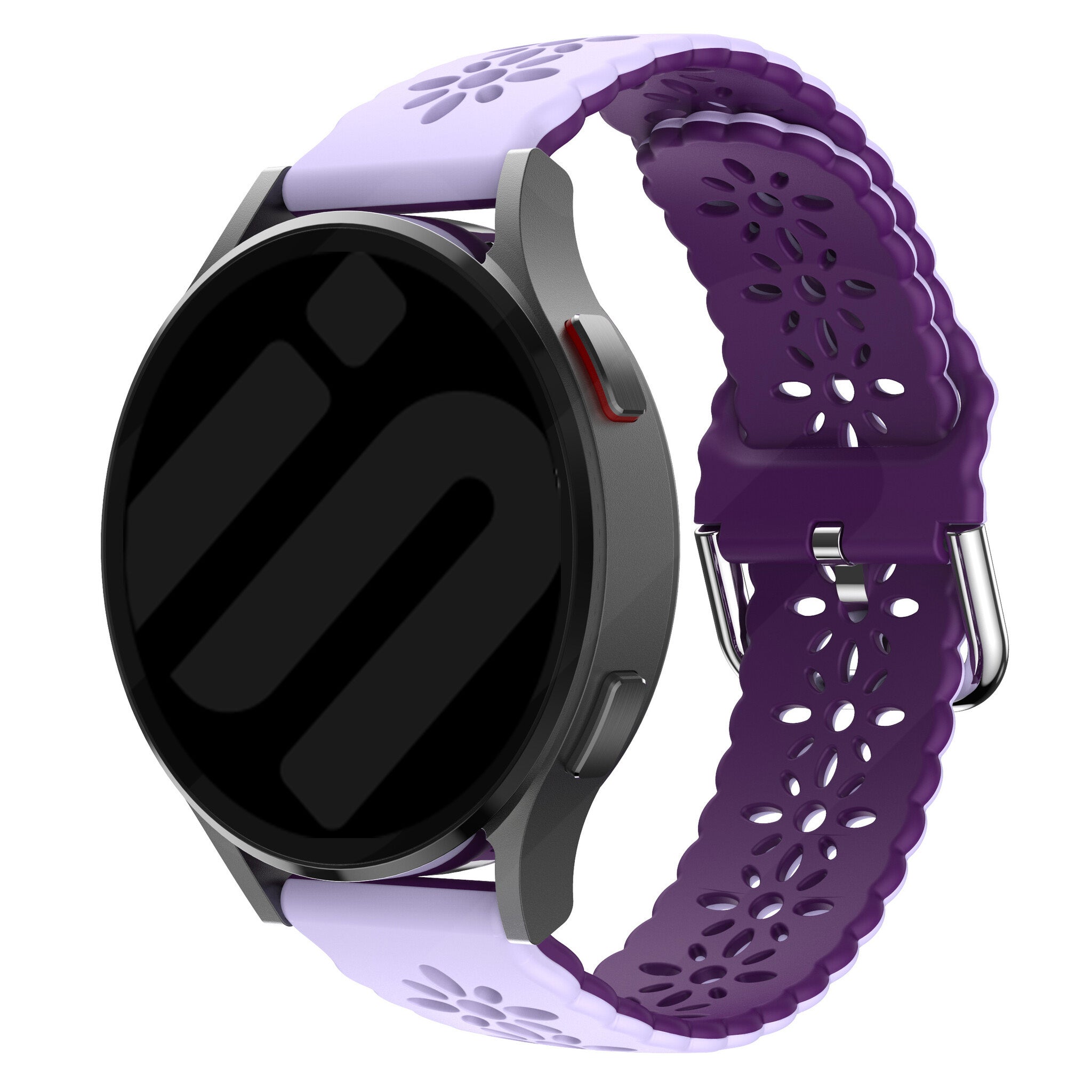 Amazfit Active 2 siliconen bandje met patroon (lila/paars)