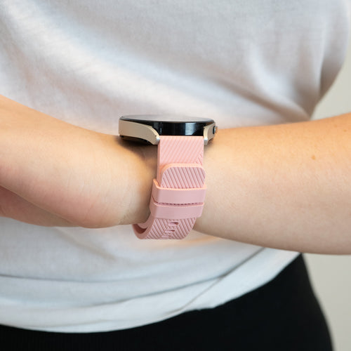 Bandz Pebble Round 2 - 20mm Silicone Strap 'Deluxe' (Pink)