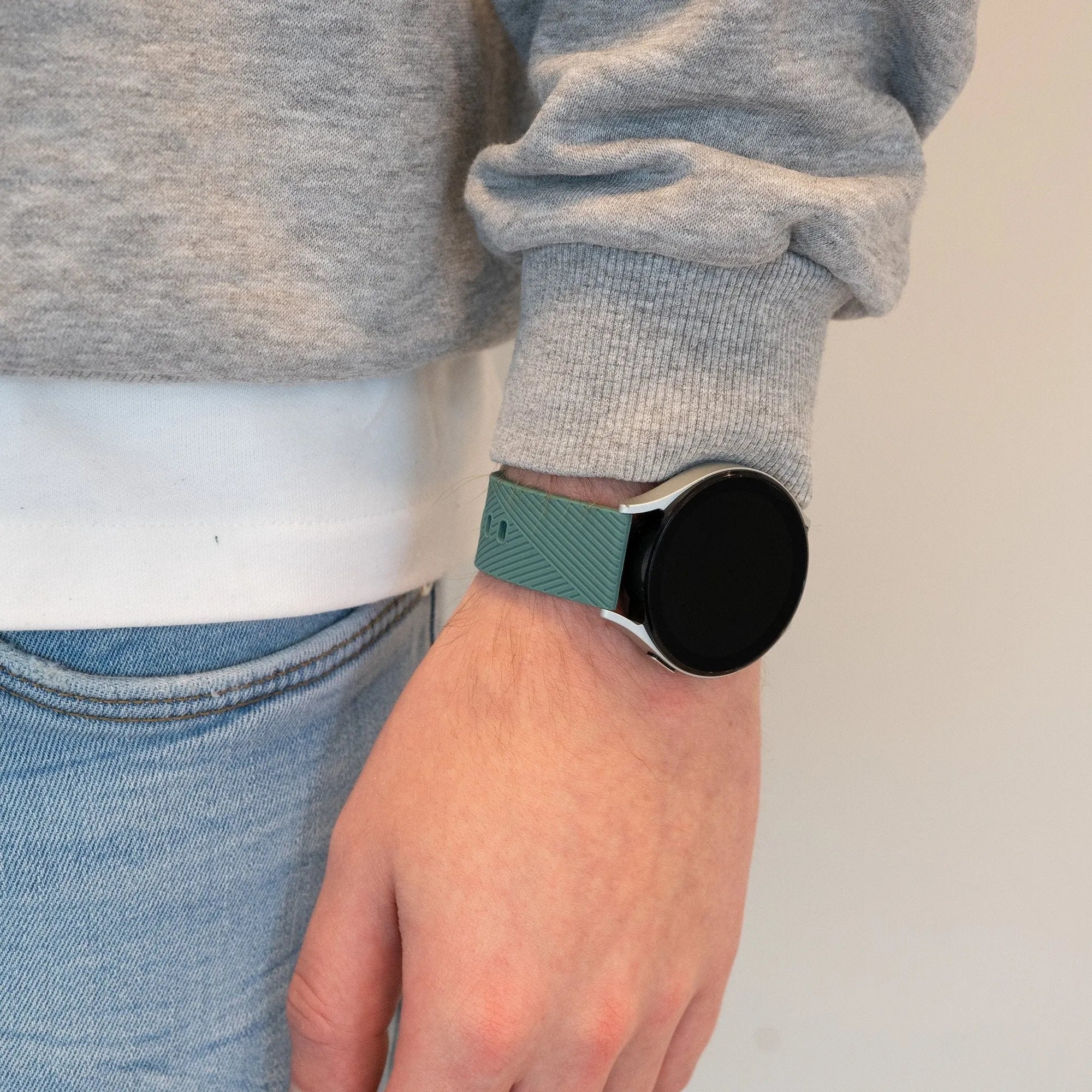 Bandz Coros Apex 2 siliconen band 'Deluxe' (dennengroen)
