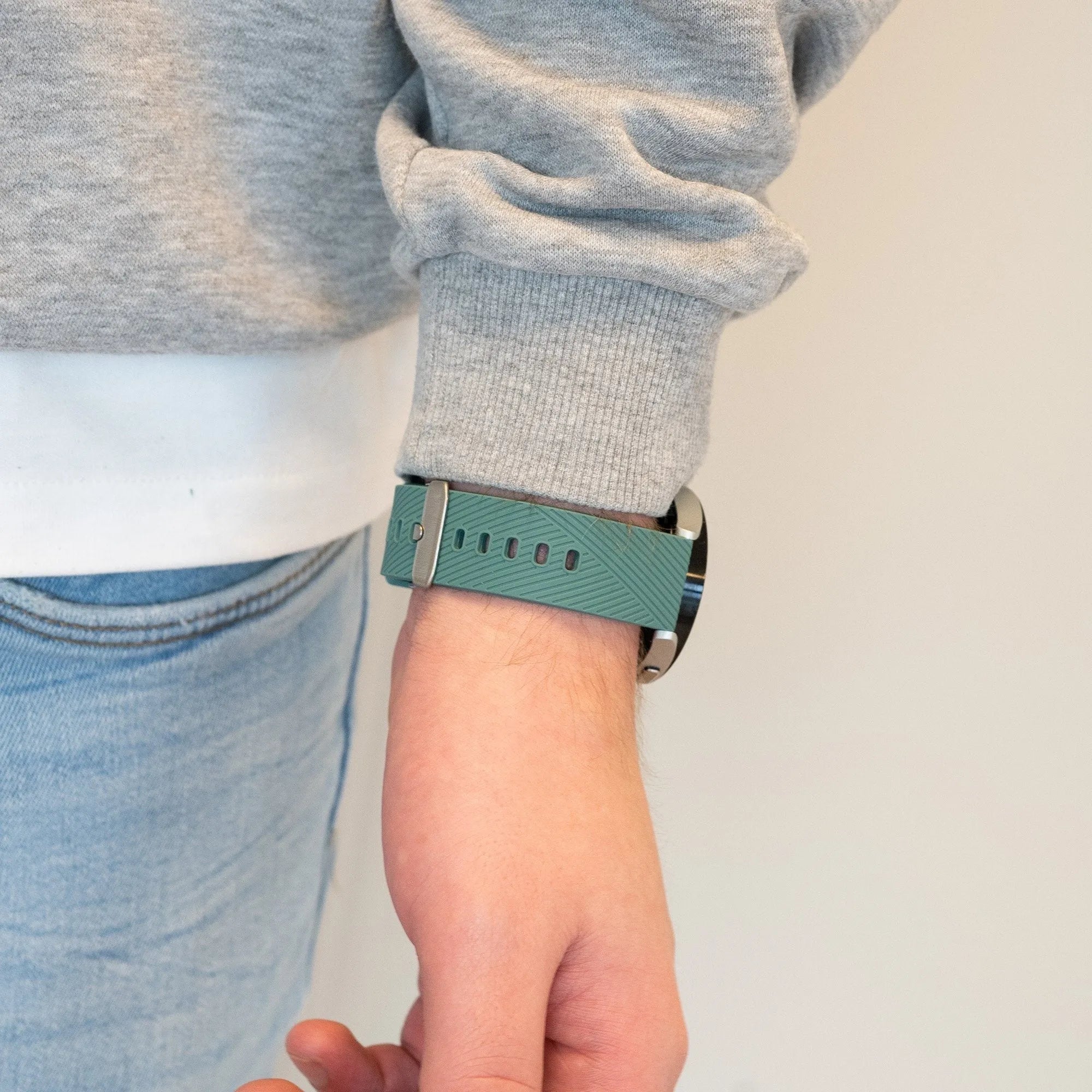 Bandz Coros Apex 2 siliconen band 'Deluxe' (dennengroen)