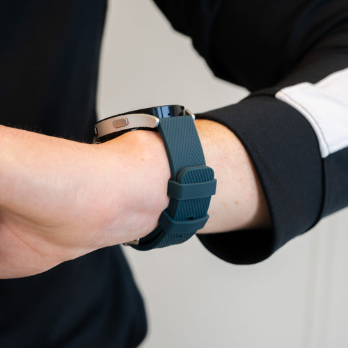 Bandz Pebble Round 2 - 20mm Silicone Strap 'Deluxe' (Dark Green)