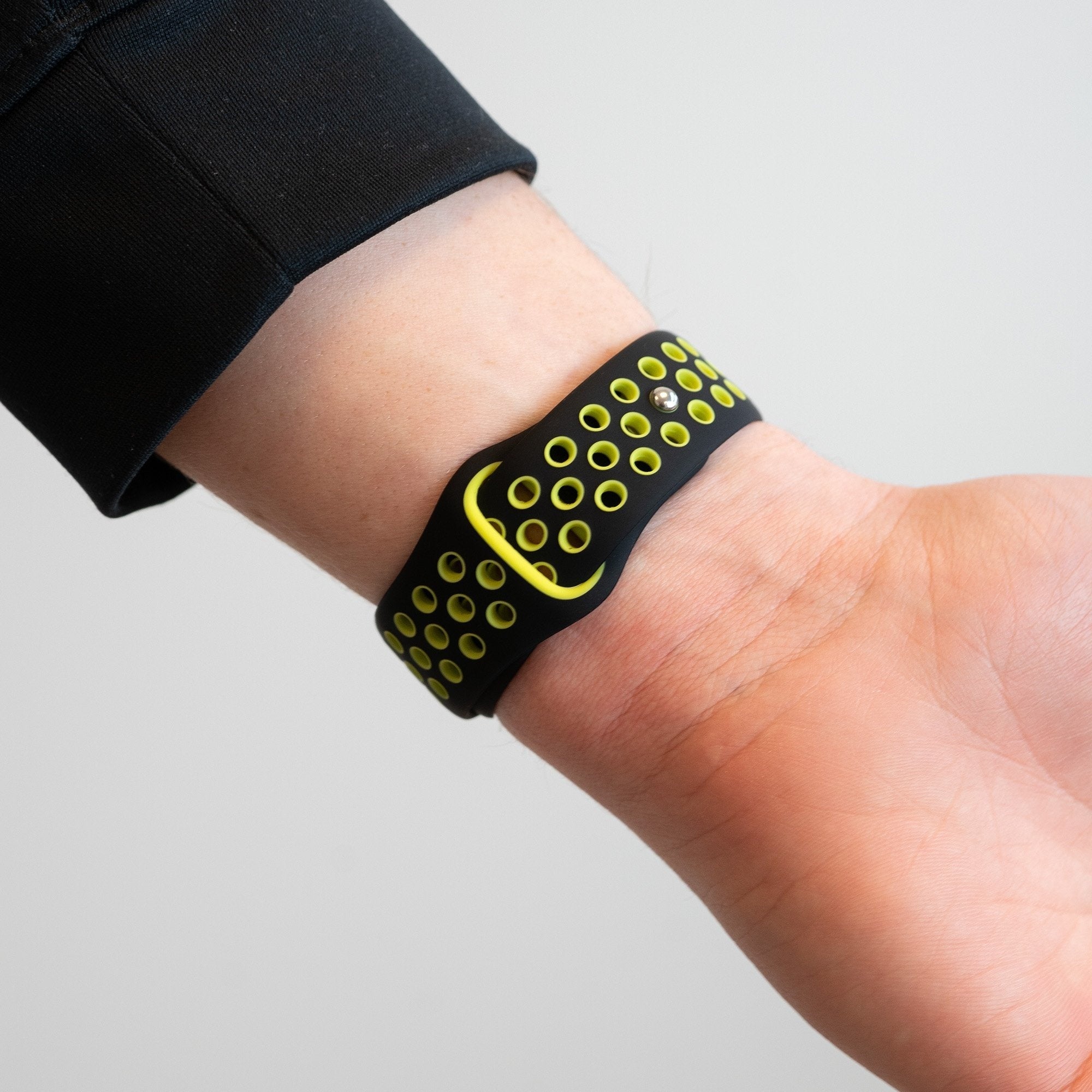 Bandz Suunto 5 Peak sport band 'Deluxe' (zwart/geel)