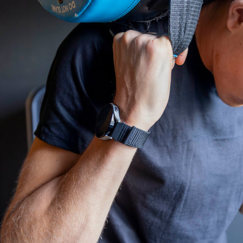 Bandz CMF Watch 3 Pro nylon loop band (zwart)