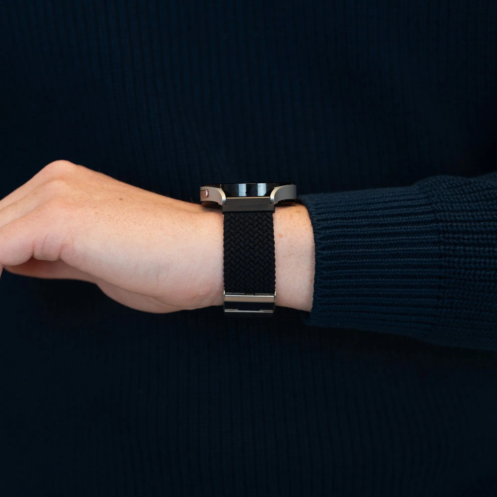 Bandz Coros Apex 2 gevlochten nylon band (zwart)