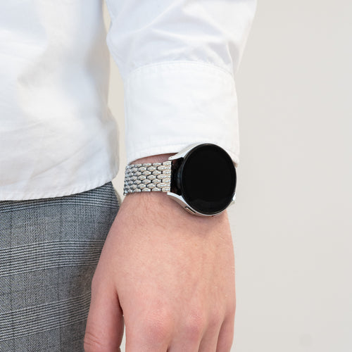 Bandz Coros Pace 2 stalen band 'Dragon' (zilver)
