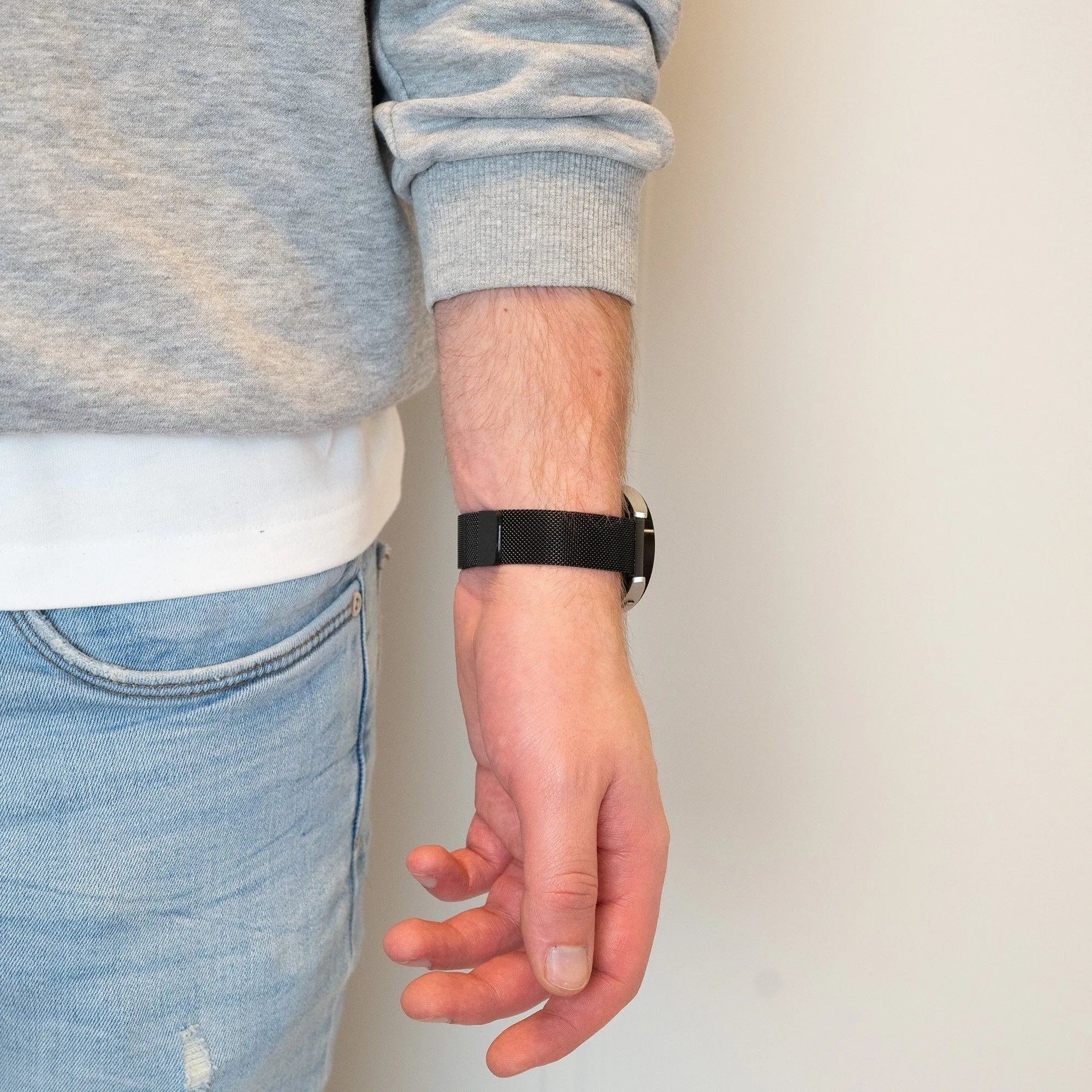 Bandz Coros Apex 2 Milanese loop band (zwart)