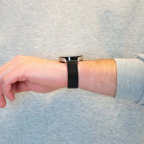 Bandz Suunto Run Milanese loop band (zwart)