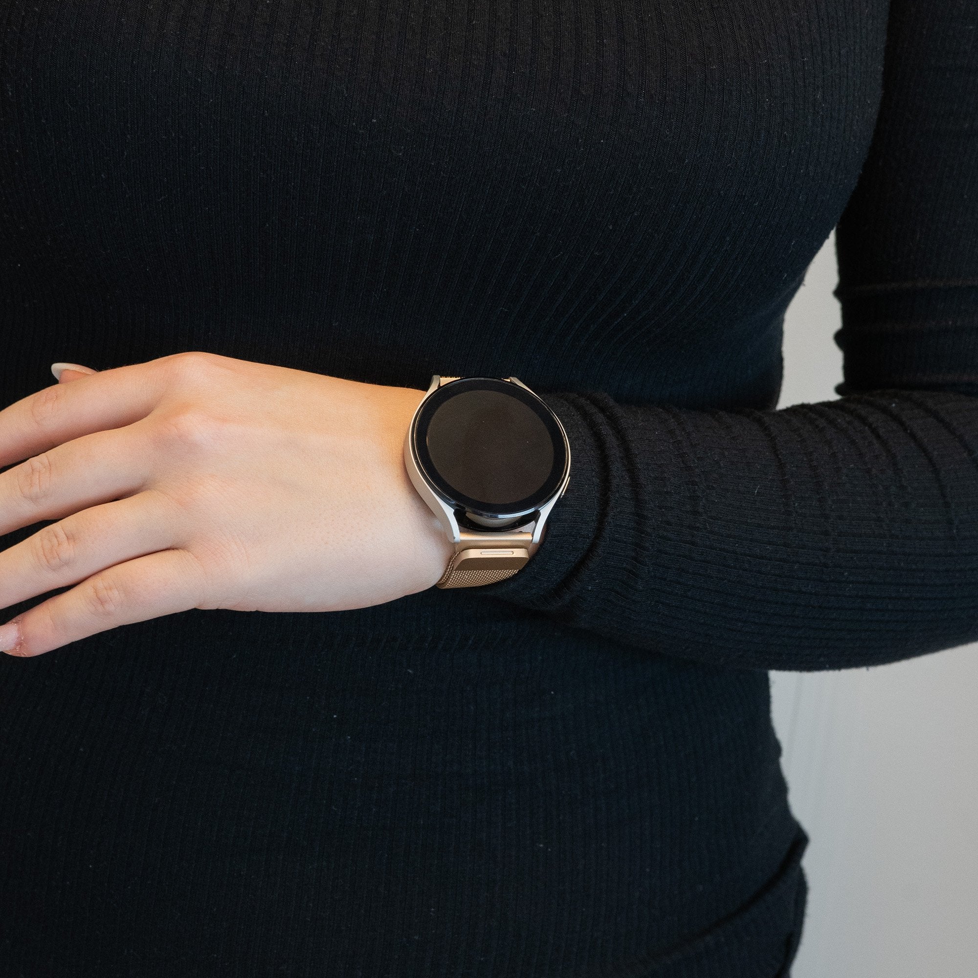 Bandz Garmin Vivomove HR Milanese loop band (champagne)