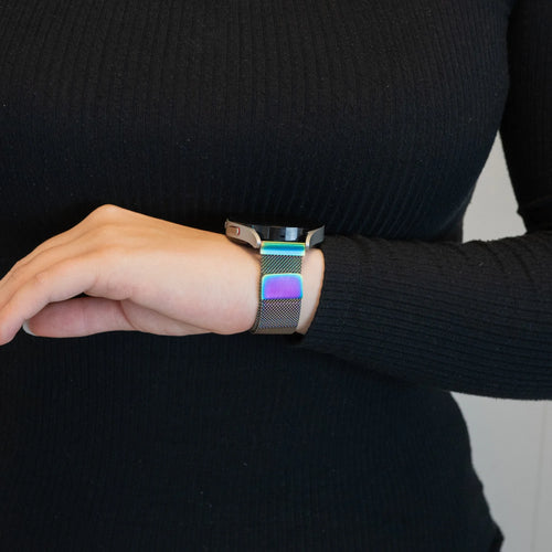 Bandz Levowatch Edgy Milanese loop band (parelmoer)