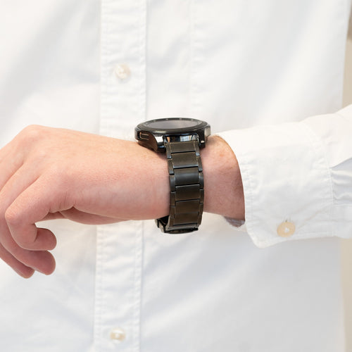 Bandz Coros Pace 4 titanium schakel band (grafiet)