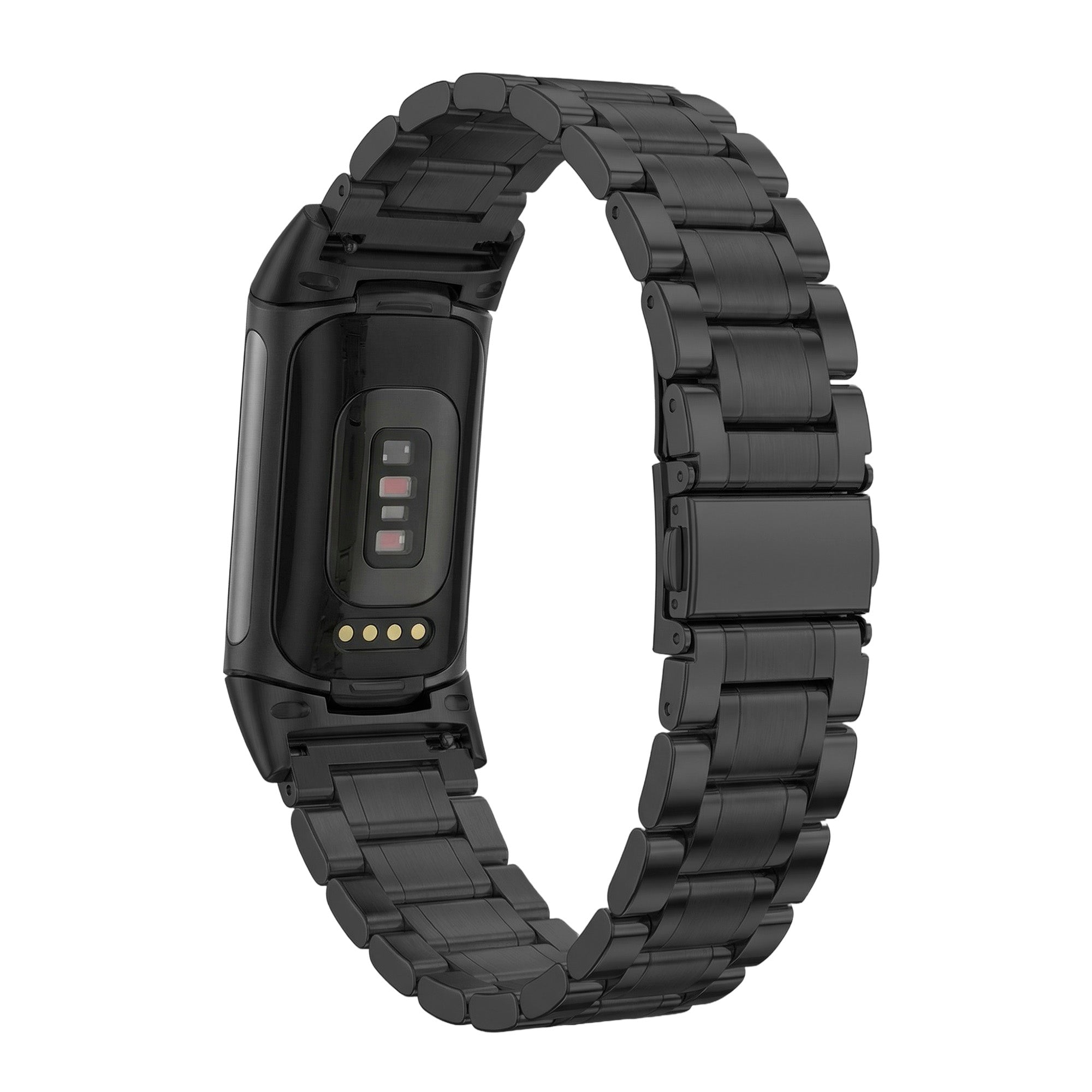 Fitbit Charge 6 metalen schakel band (zwart)