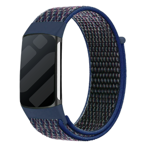 Fitbit Charge 6 nylon bandje (indigo blauw)