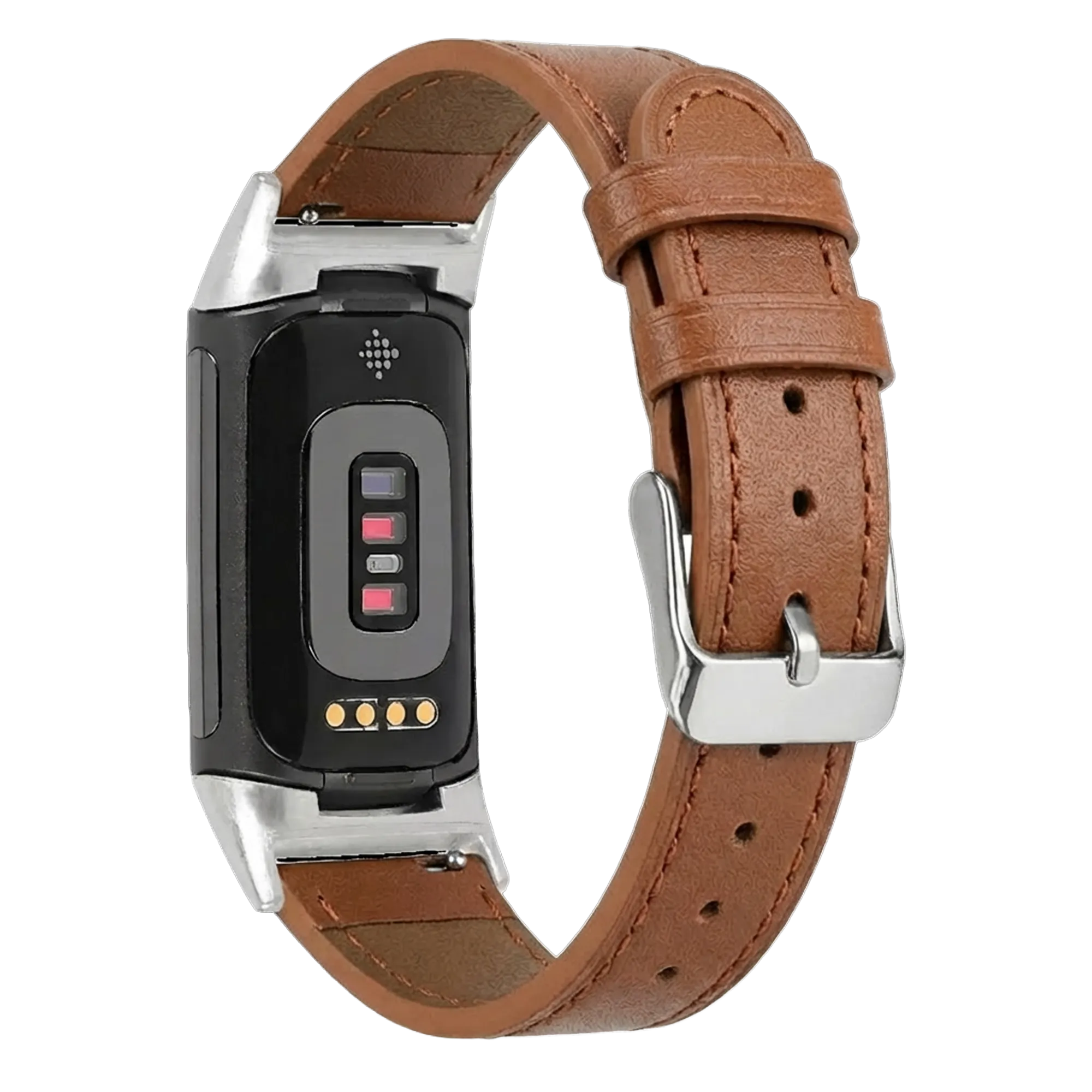 Fitbit Charge 5 Leather Strap (Brown)