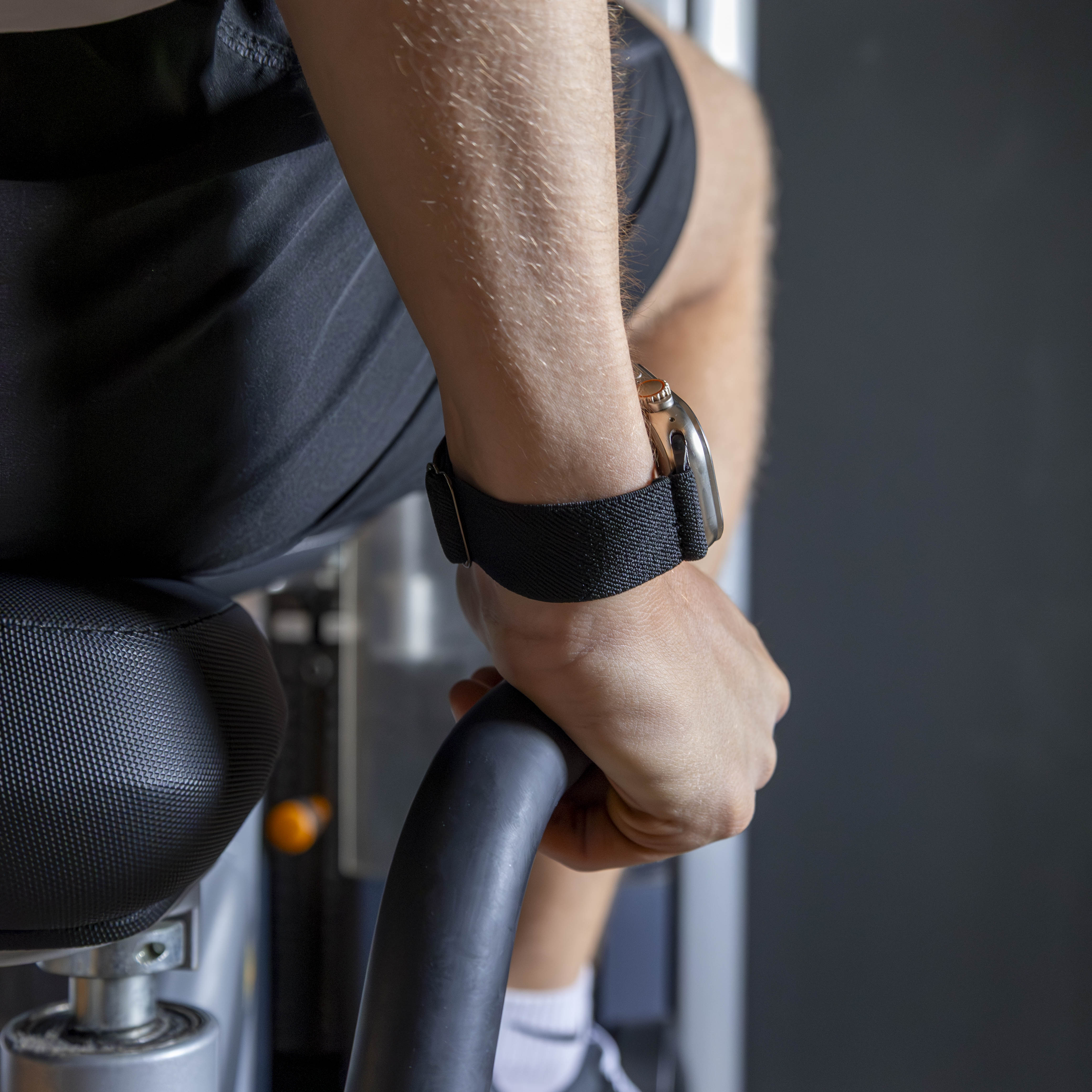 Apple Watch elastisch bandje (zwart)