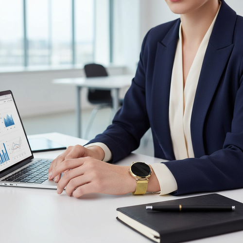 Bandz Pebble Round 2 - 14mm Milanese loop band (goud)