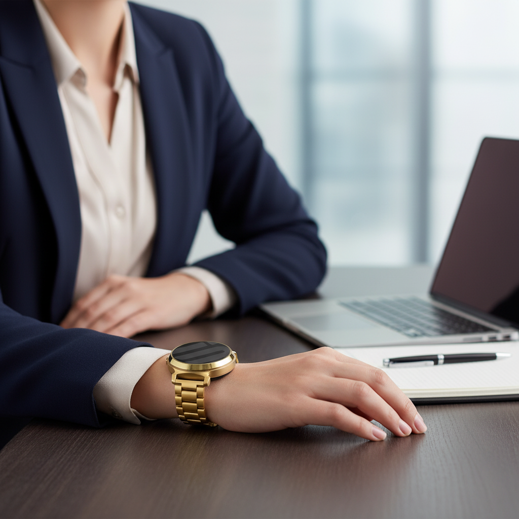 Garmin Lily 2 stalen band (goud)