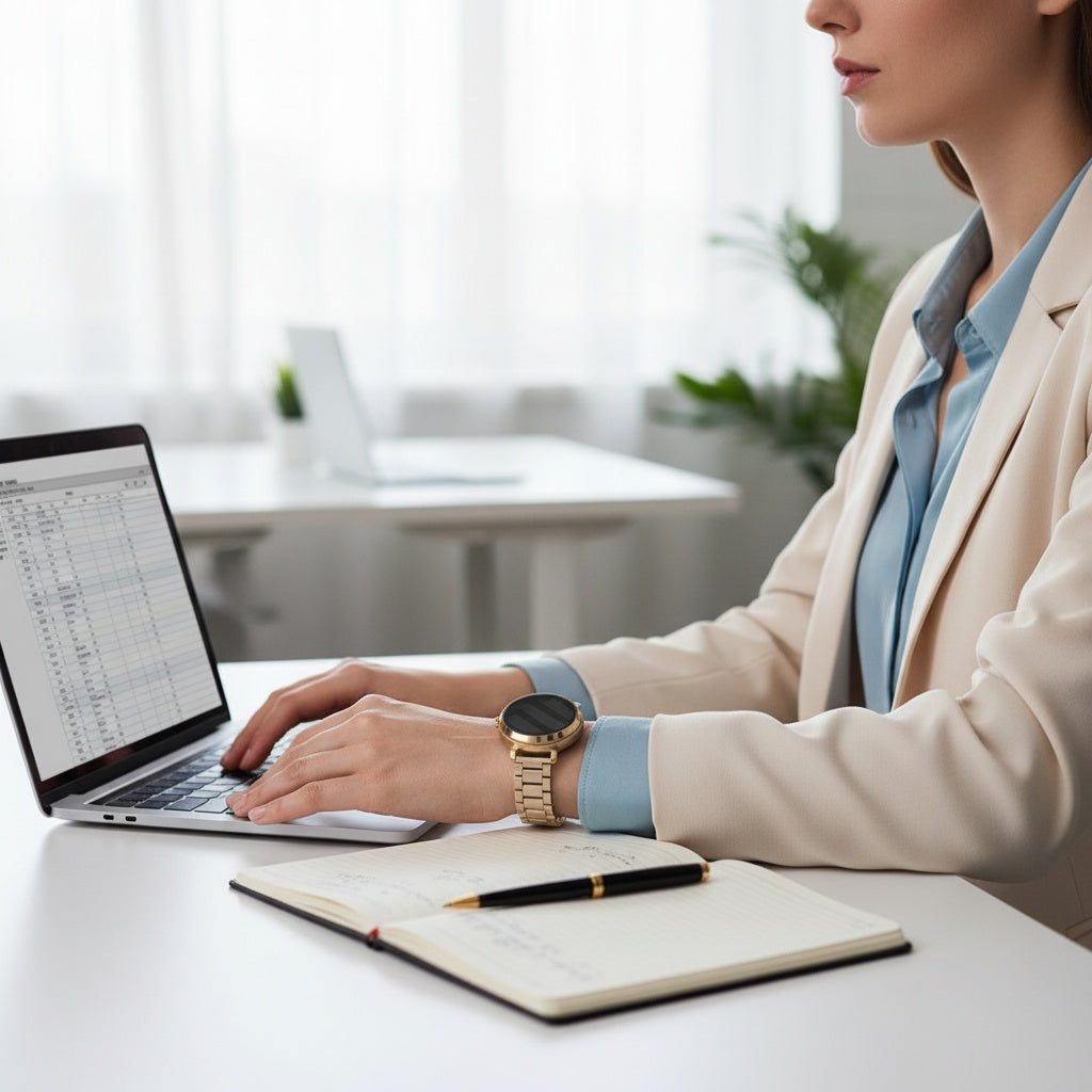 Garmin Lily 2 stalen band (champagne goud)