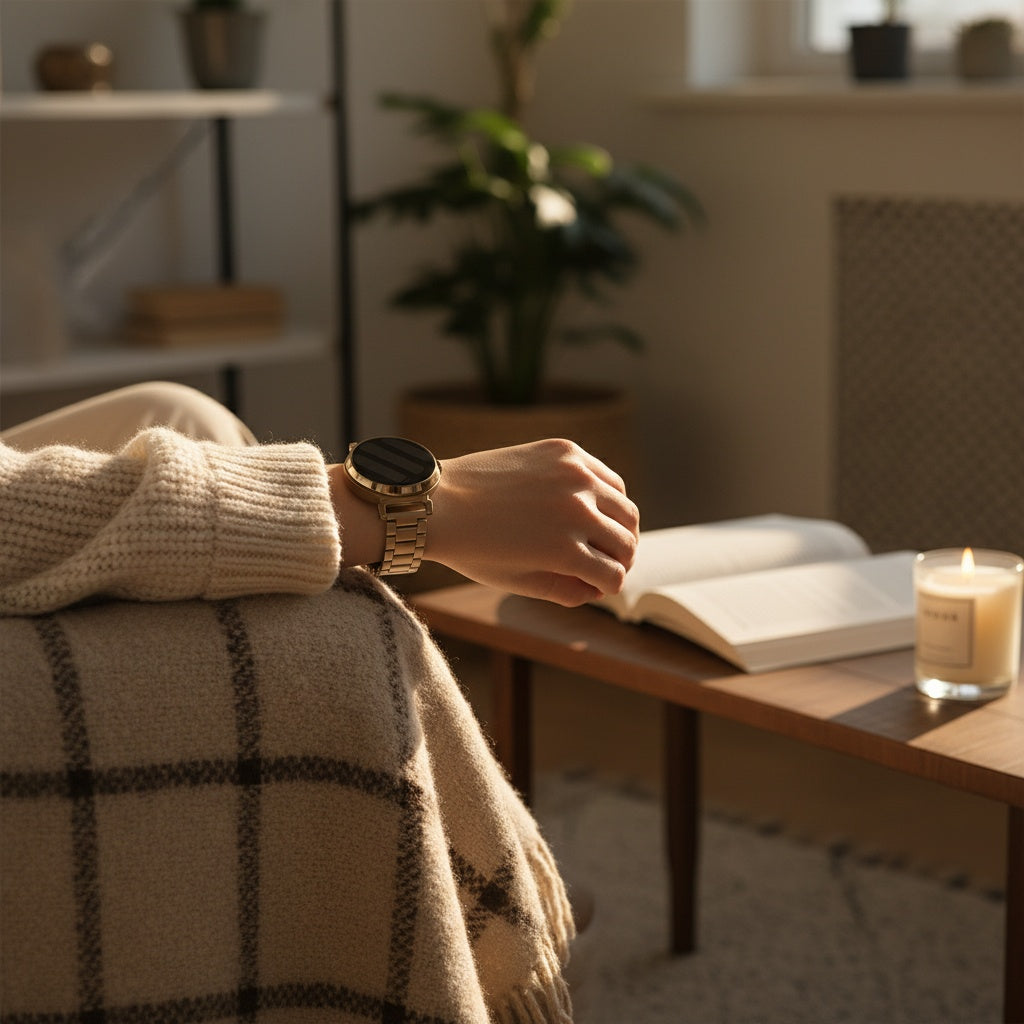 Garmin Lily 2 stalen band (champagne goud)