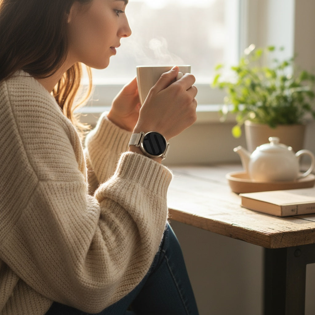 Garmin Lily 2 Milanese band (champagne goud)