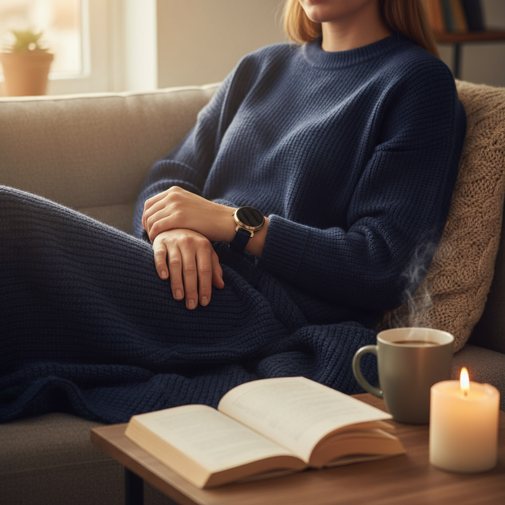 Garmin Lily 2 Luxury Silicone Strap (Dark Blue)