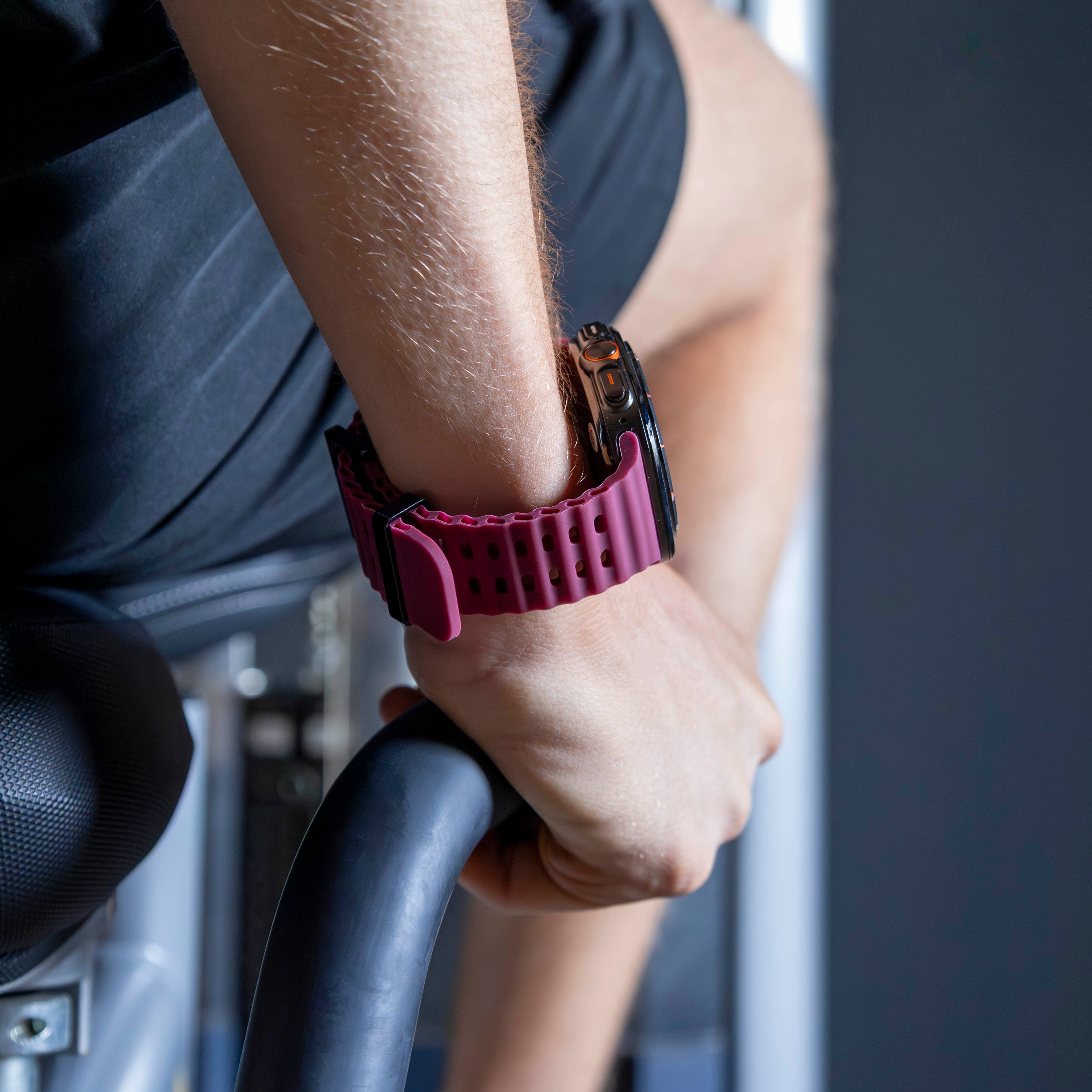 Samsung Galaxy Watch Ultra Ocean bandje (wijnrood)