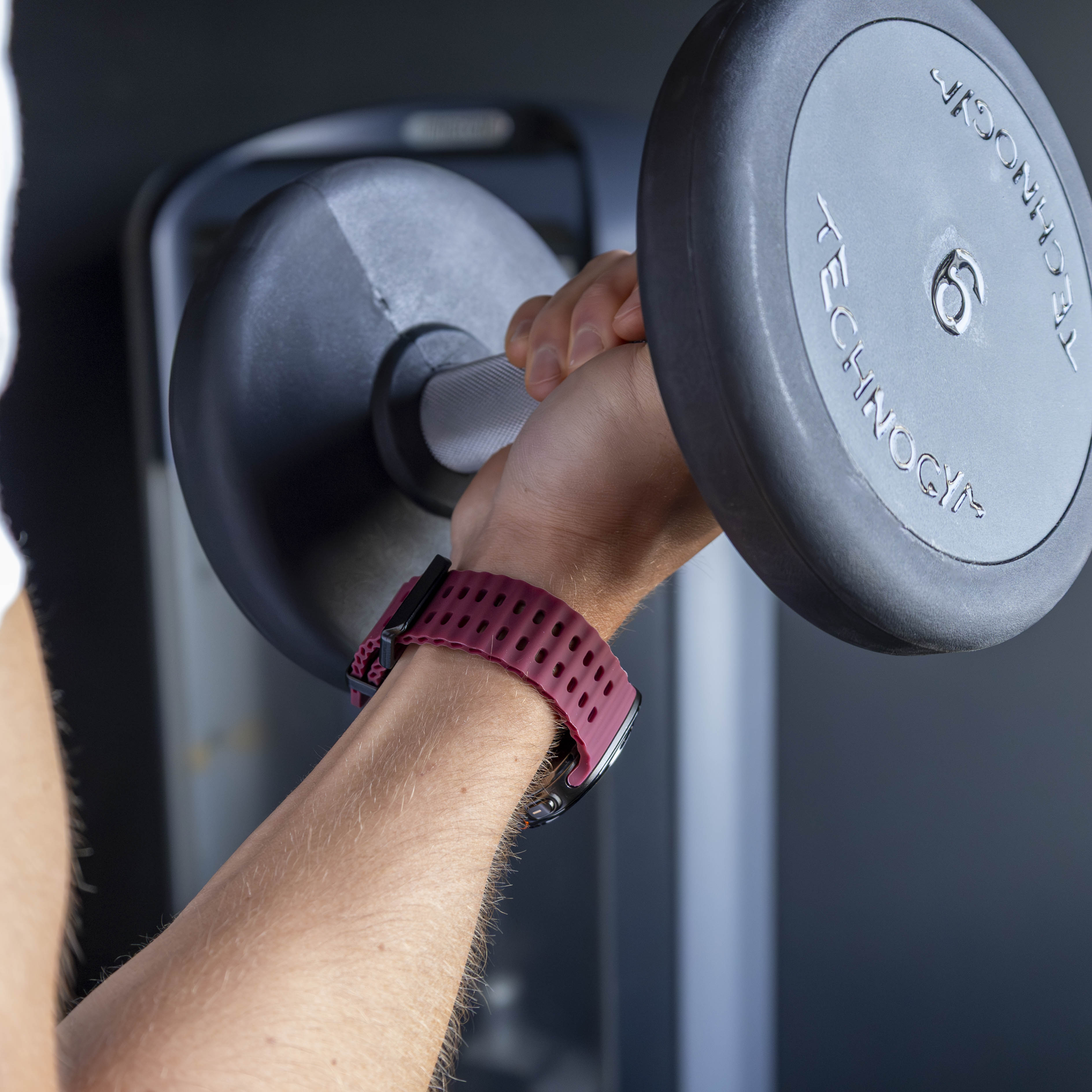 Samsung Galaxy Watch Ultra Ocean bandje (wijnrood)