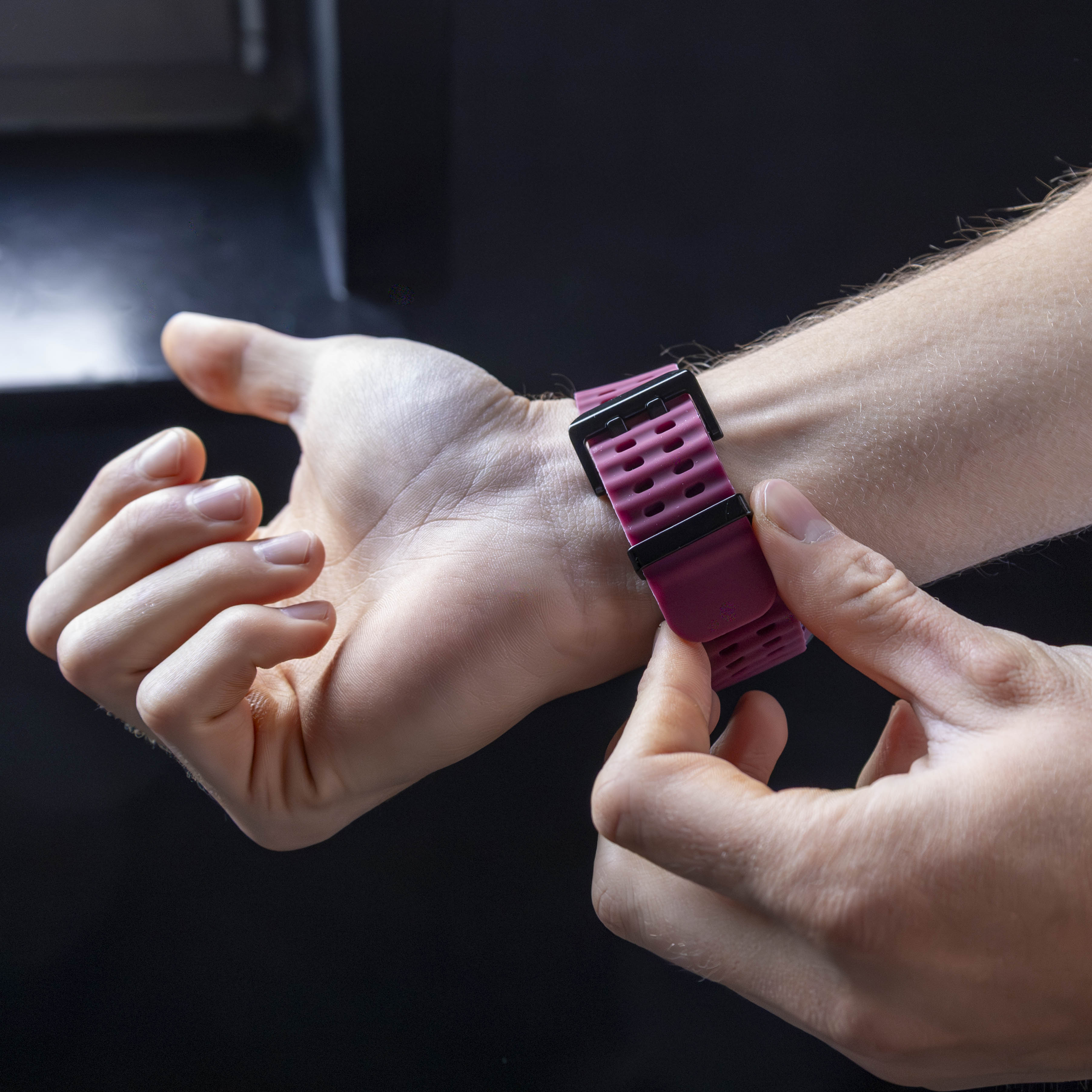 Samsung Galaxy Watch Ultra Ocean bandje (wijnrood)