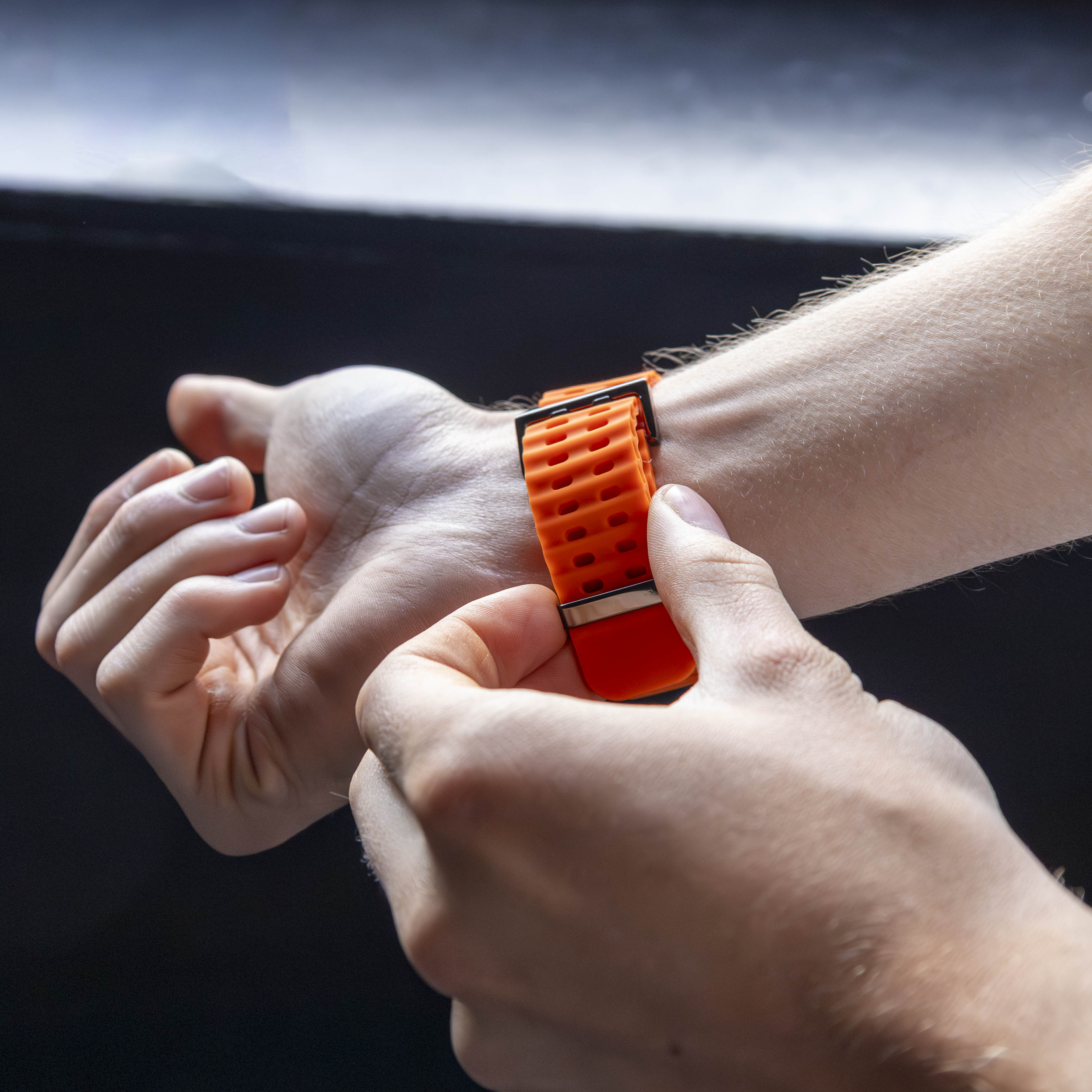 Samsung Galaxy Watch Ultra Ocean bandje (oranje)