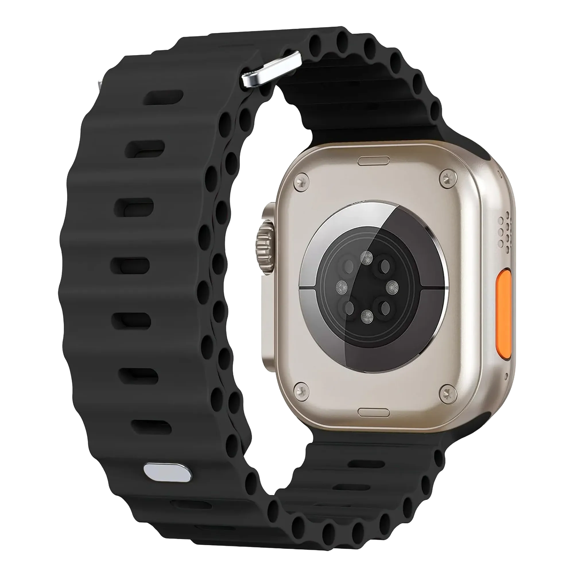 Apple Watch Ocean bandje met druksluiting (zwart)