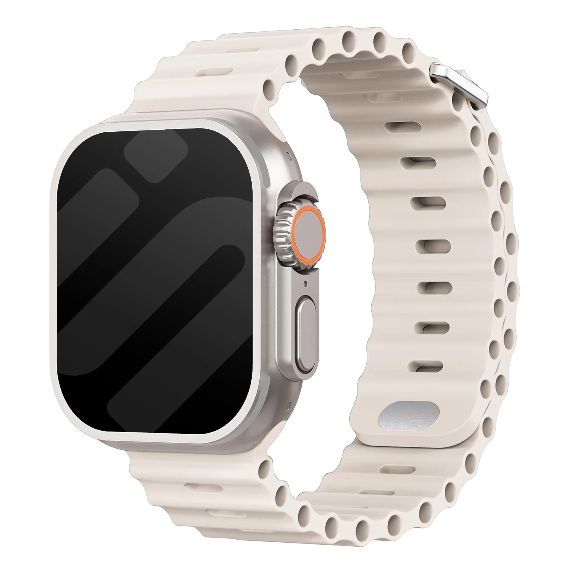 Apple Watch Ocean bandje met druksluiting (sterrenlicht)