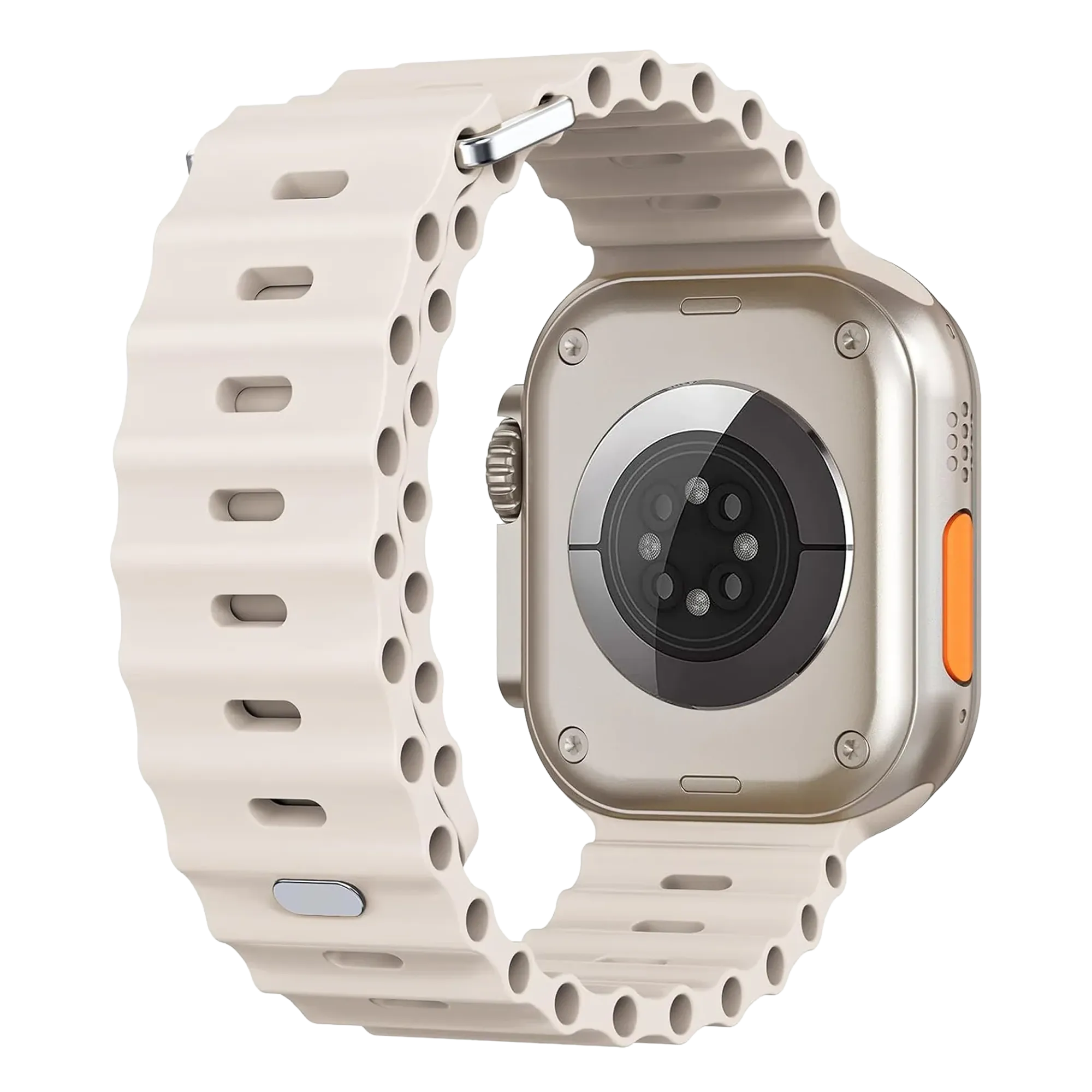 Apple Watch Ocean bandje met druksluiting (sterrenlicht)