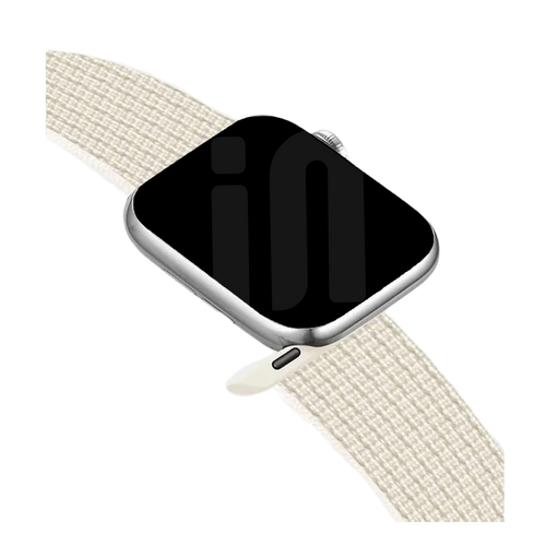 Apple Watch nylon loop bandje (sterrenlicht)