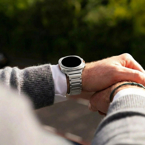 Bandz Samsung Galaxy Watch Ultra Titanium Strap 'Classic' (Silver)