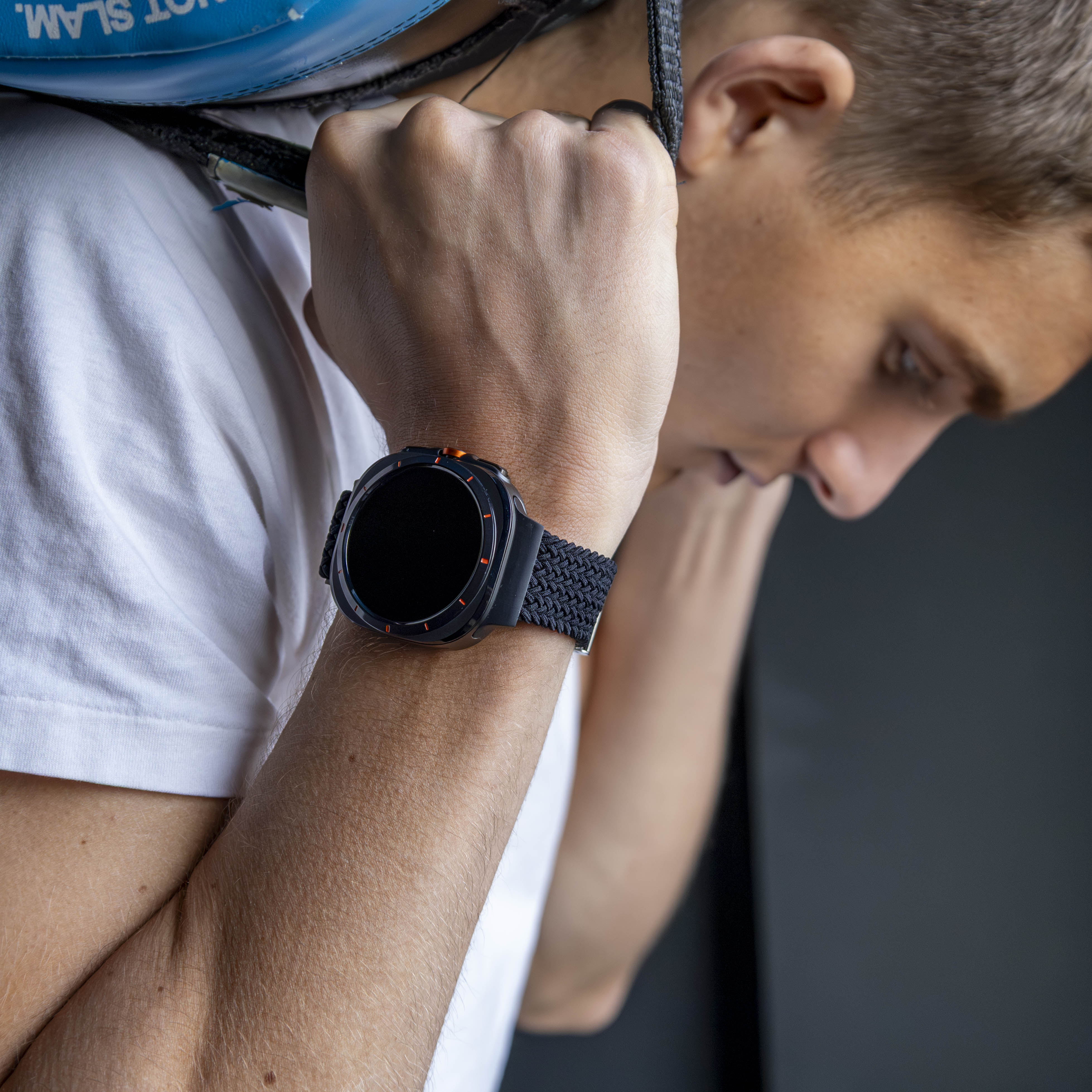 Samsung Galaxy Watch Ultra Braided Nylon Strap (Black)