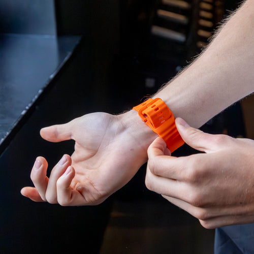 Samsung Galaxy Watch Ultra Wave Silicone Strap (Orange)