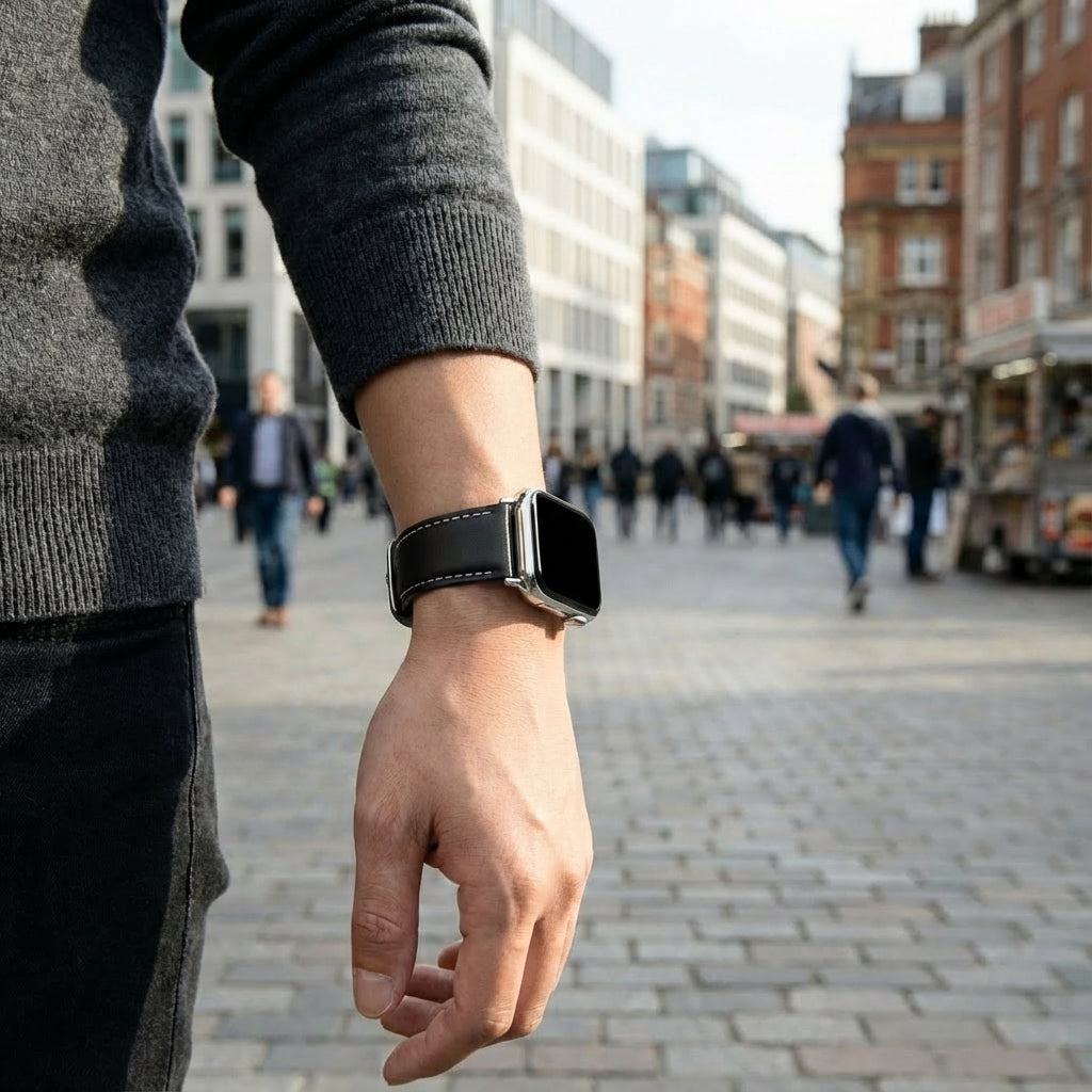 Redmi Watch 6 leren band (zwart)