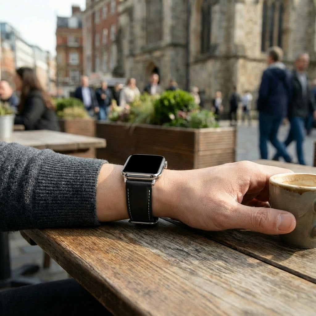 Redmi Watch 6 leren band (zwart)