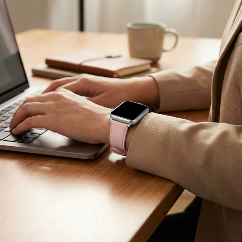 Redmi Watch 5 leren bandje (roze)